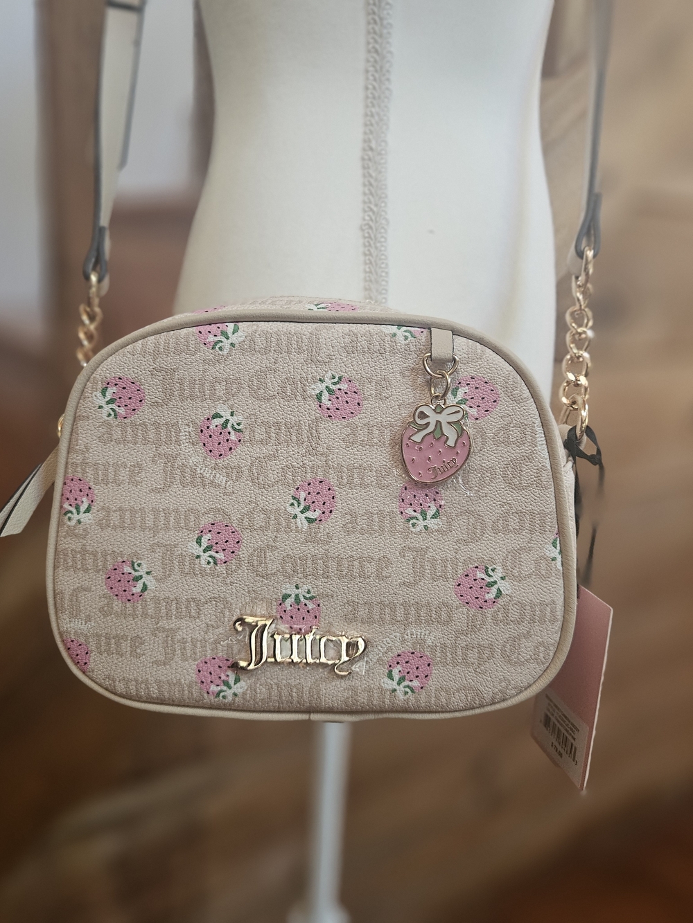 Juicy Couture Pink Strawberry Crossbody Bag
